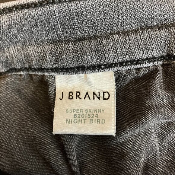 J Brand Womens Jeans Size 27 Super Skinny Night Bird Grey Mid Rise - Picture 4 of 5